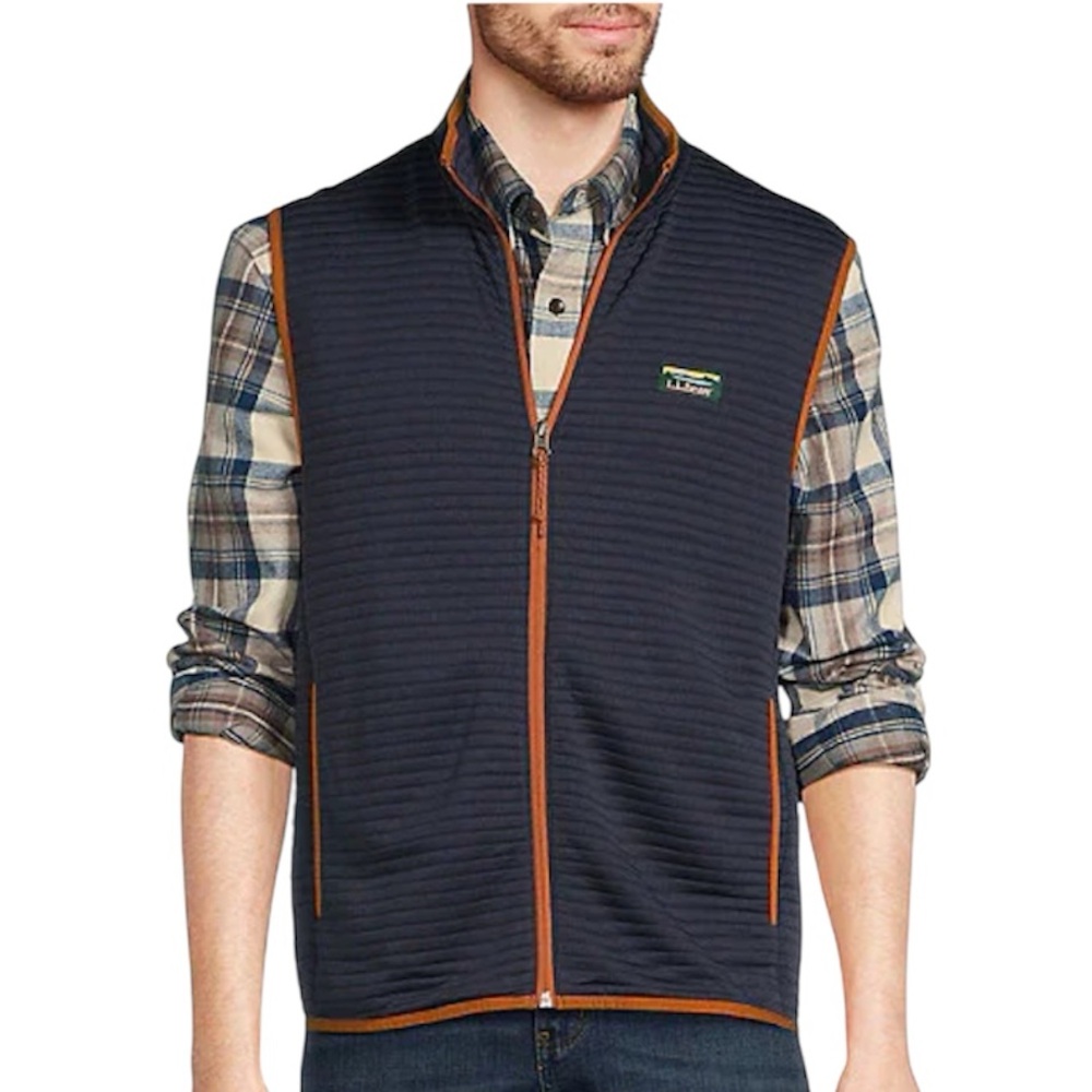 L.L. Bean Navy Blue Airlight Vest